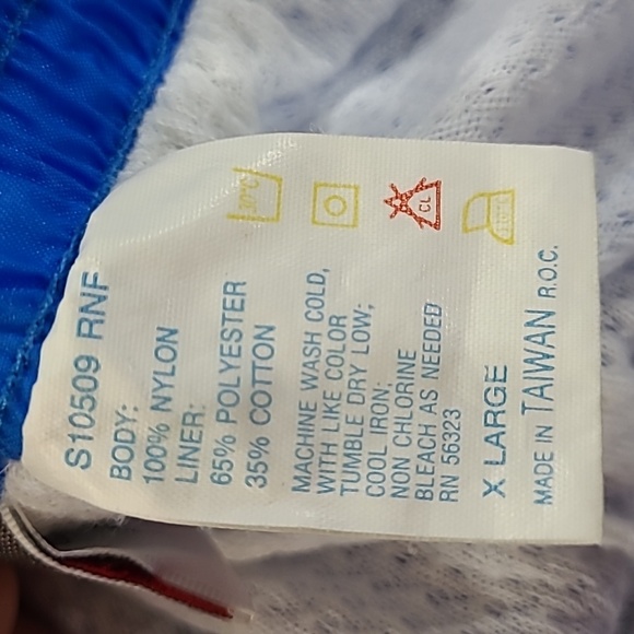 Vintage Nike Blue Swoosh Swishy Track Pants S10509 XL - Picture 9 of 9